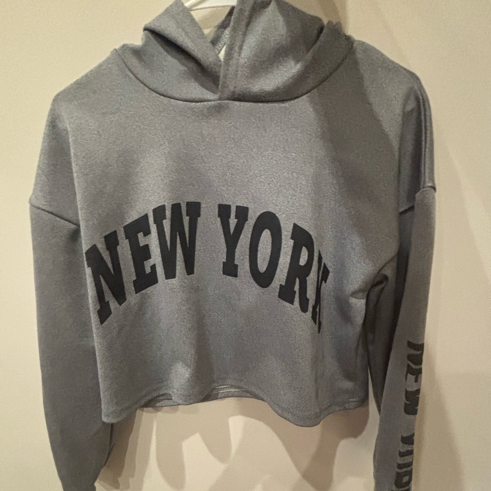 NWOT: New York Cropped Hoodie